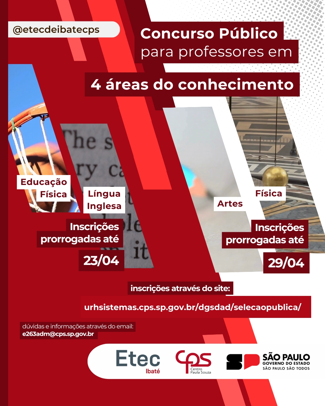 🎓 Etec de Ibaté prorroga inscrições para processo seletivo de docentes