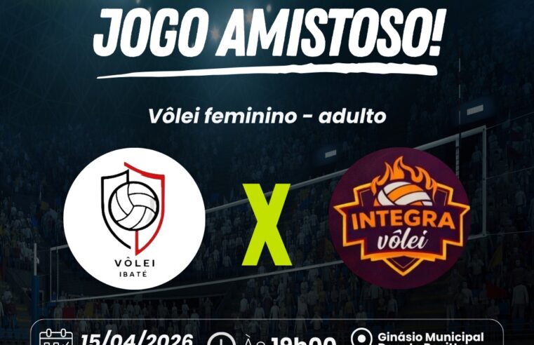 🏐 Vôlei Ibaté enfrenta Integra Vôlei em amistoso no Ginásio Municipal nesta quarta-feira