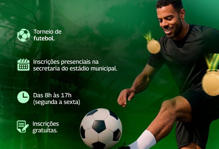 ⚽ Inscrições para torneio de futebol do Dia do Trabalhador terminam nesta sexta-feira