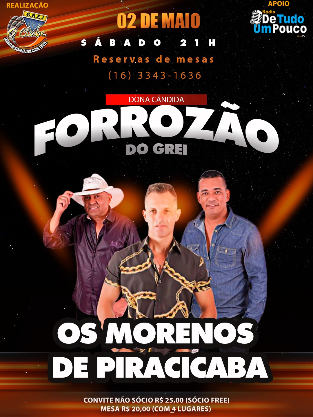 🎶✨ O Grêmio Recreativo e Esportivo de Ibaté prepara uma noite imperdível! ✨🎶