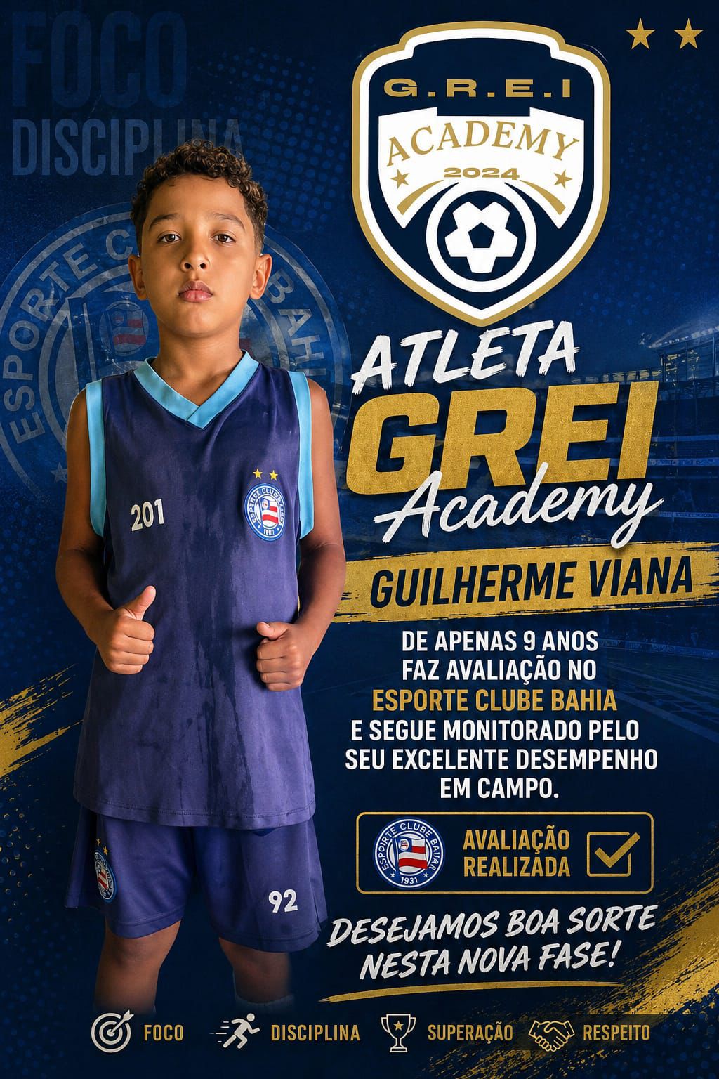 ⚽Talento de Ibaté segue ganhando destaque e enchendo a cidade de orgulho ⚽