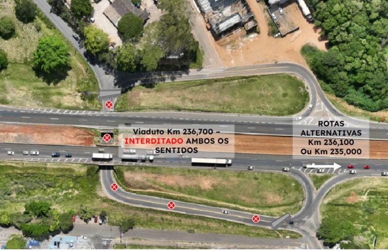 Viaduto do Jardim Jockey Clube será interditado por 90 dias para obras na SP-310 em São Carlos