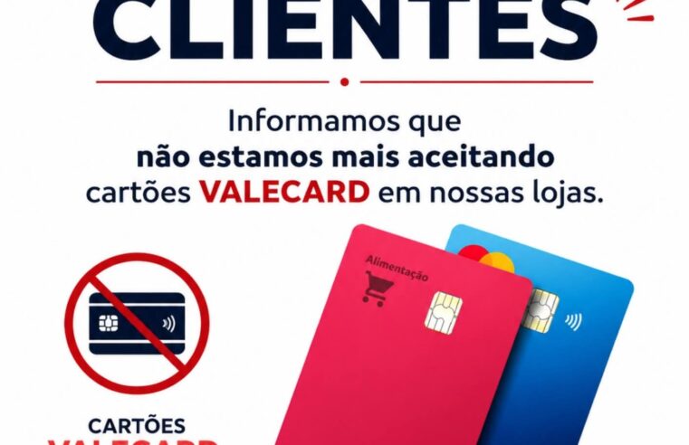O Supermercados Ruscito informa aos seus clientes uma importante atualização nas formas de pagamento.