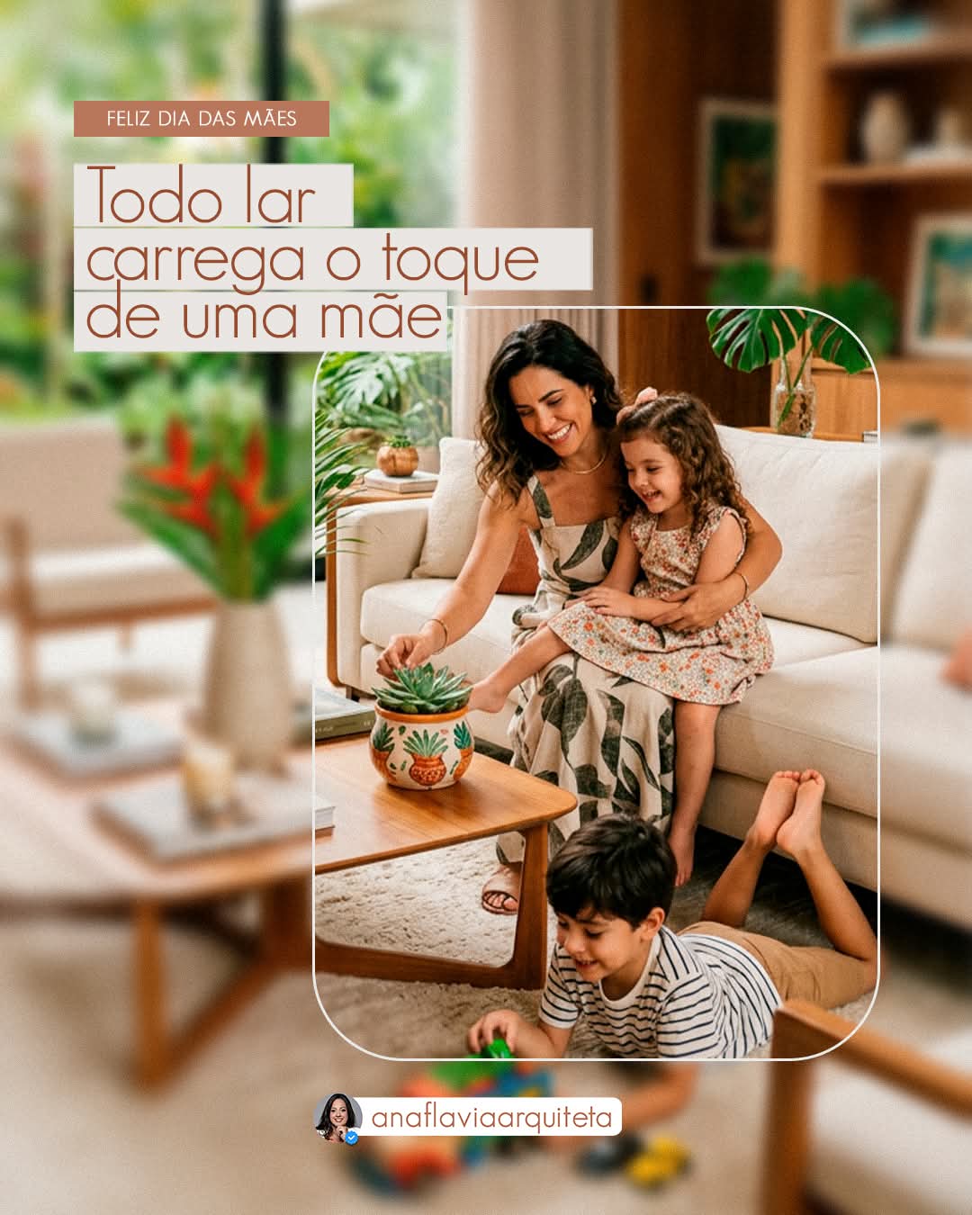 Um espaço só se torna completo quando existe cuidado, atenção e afeto, elementos que muitas mães trazem naturalmente para dentro de casa.