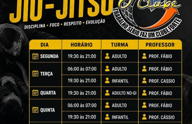 O Grei segue oferecendo aulas de Jiu-Jitsu exclusivas para sócios do clube, proporcionando uma excelente oportunidade para quem busca mais saúde, disciplina, condicionamento físico e equilíbrio mental através do esporte. 🥋