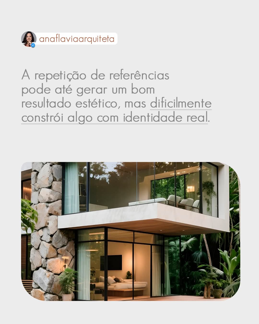 ✨ Sofisticação de verdade não nasce da cópia, nasce da autenticidade.