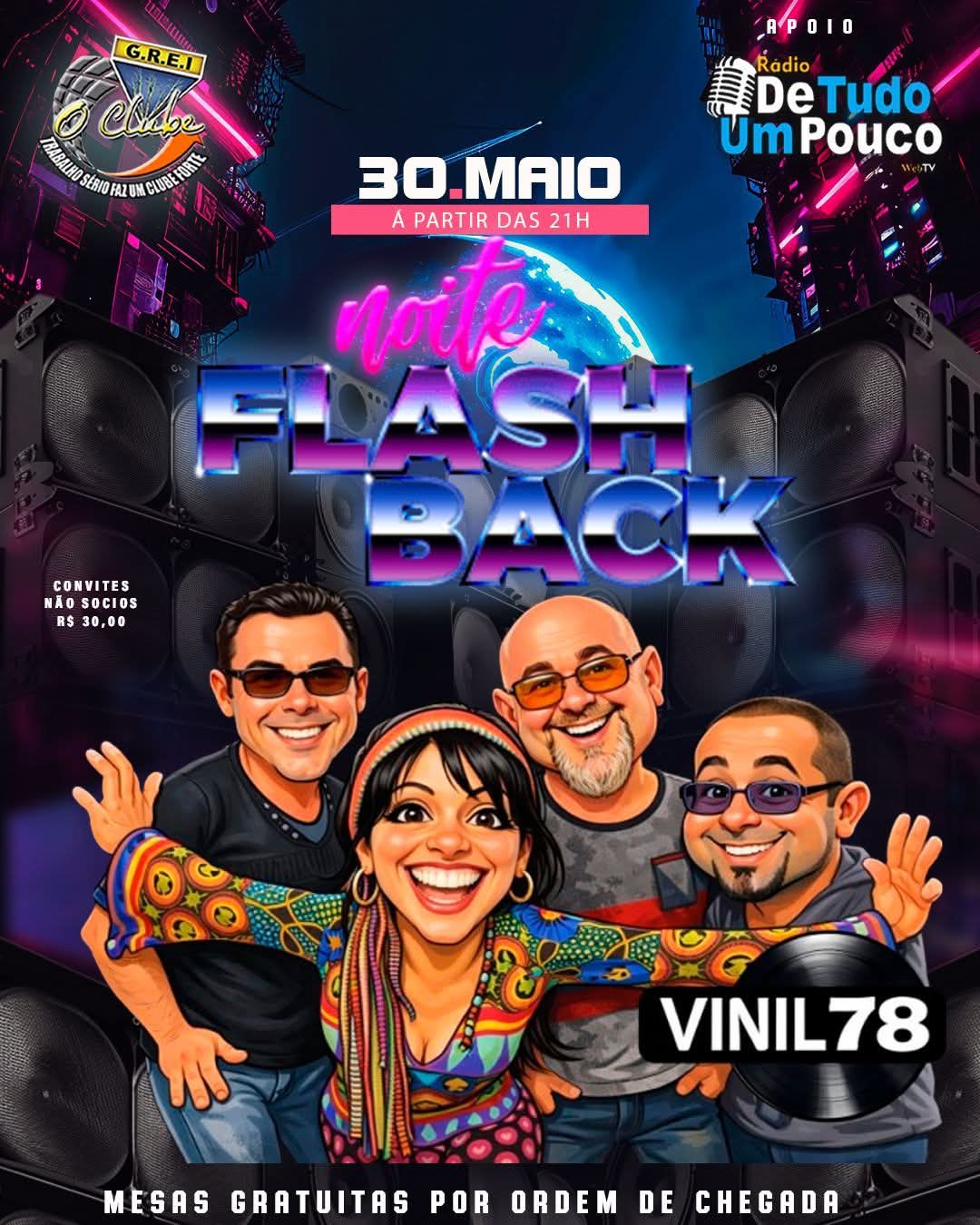 🕺🎶 O GREI prepara uma noite inesquecível para os amantes dos grandes clássicos!