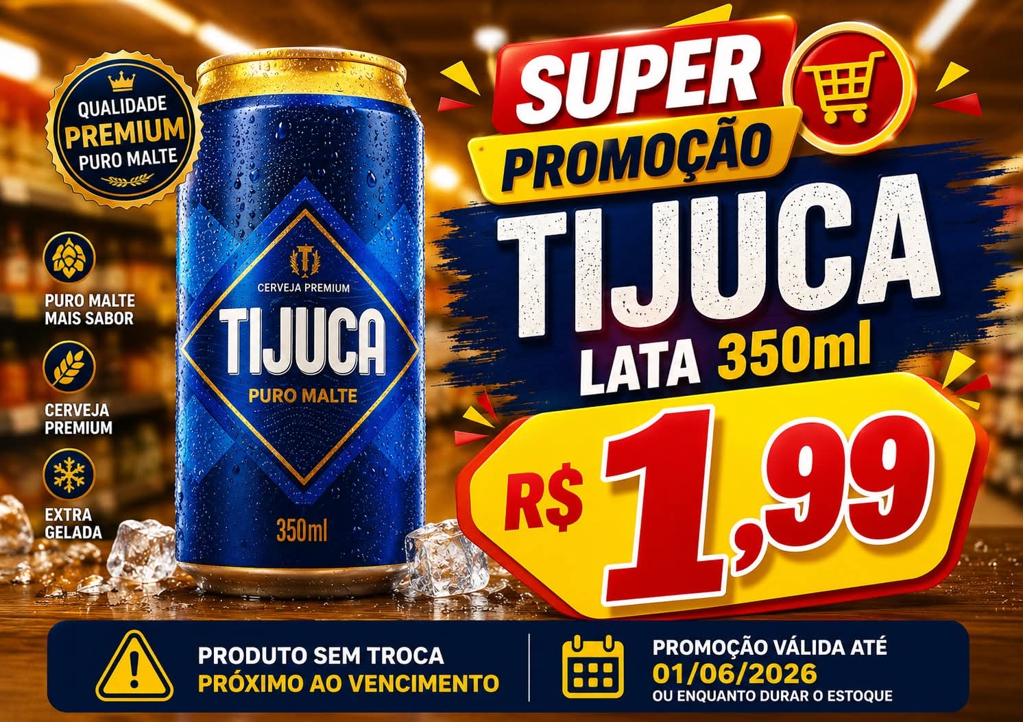 🍺 O Supermercados Ruscito preparou aquela oferta imperdível para os clientes aproveitarem!