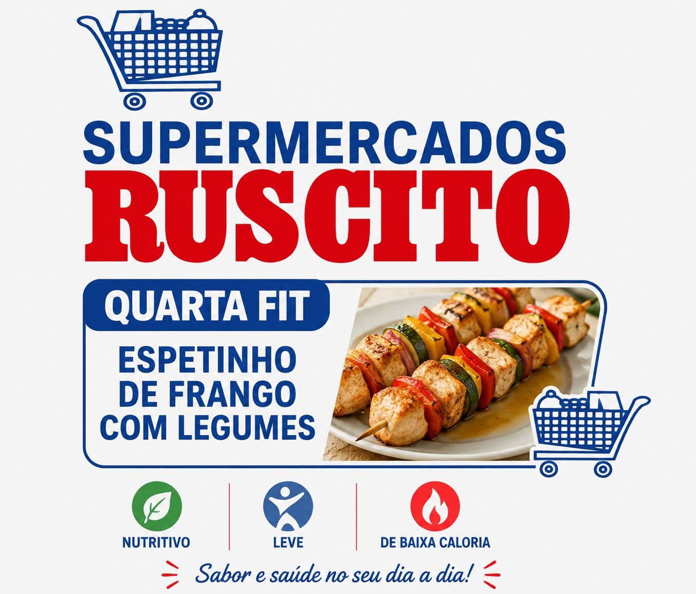 O Supermercados Ruscito preparou mais uma deliciosa opção da Quarta Fit para quem busca sabor e alimentação equilibrada! 🥗🍢