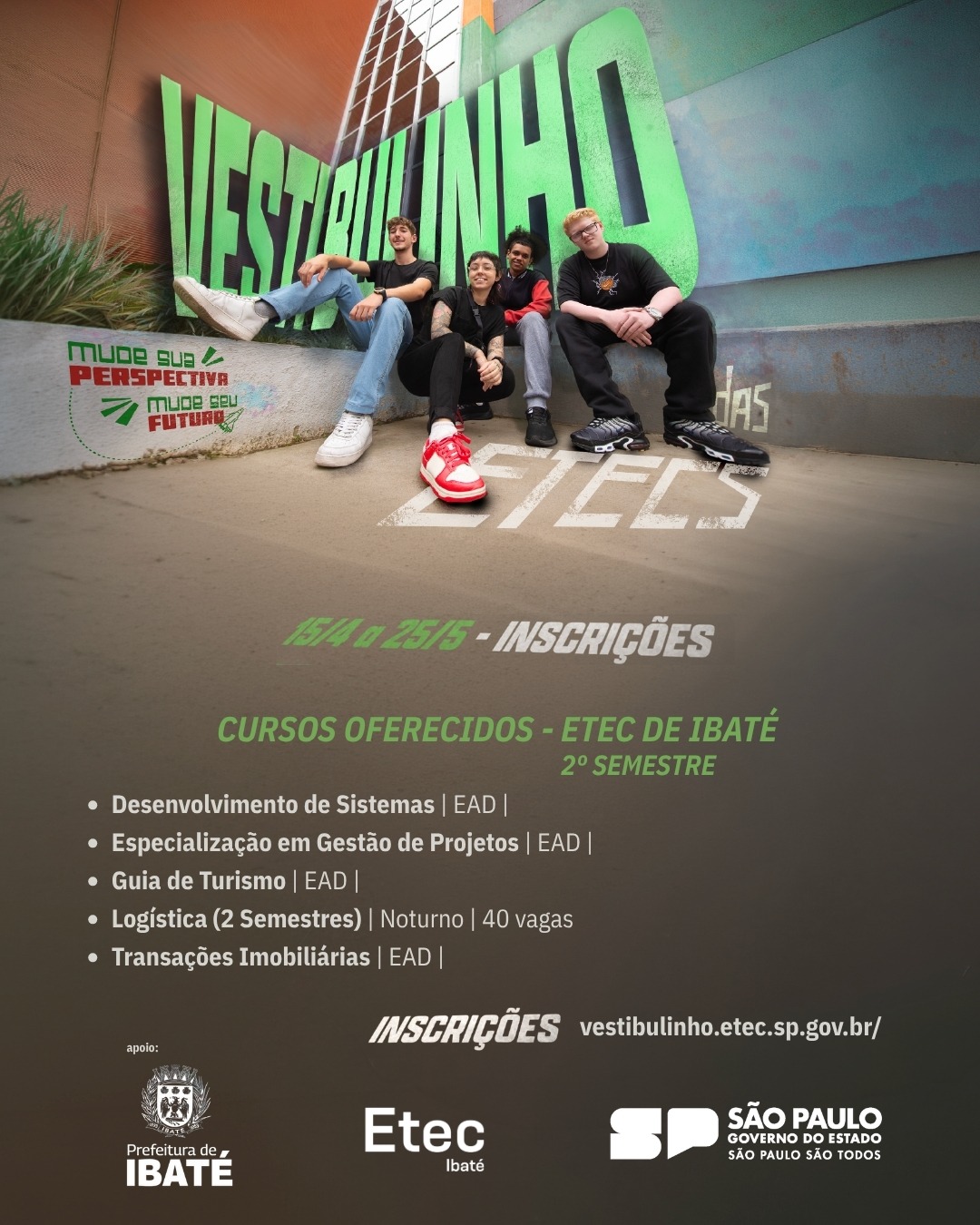 📌 Prefeitura de Ibaté divulga inscrições abertas para o vestibulinho da Etec