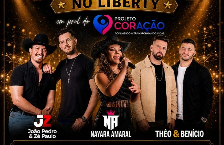 🎤✨ O Liberty Music Hall será palco de uma noite especial de solidariedade e muita música boa!