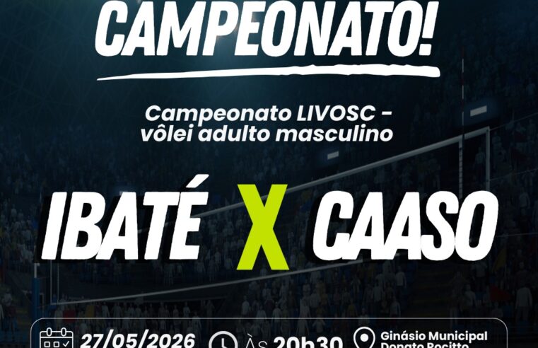 🚨 Ibaté recebe confronto do Campeonato LIVOSC nesta quarta-feira