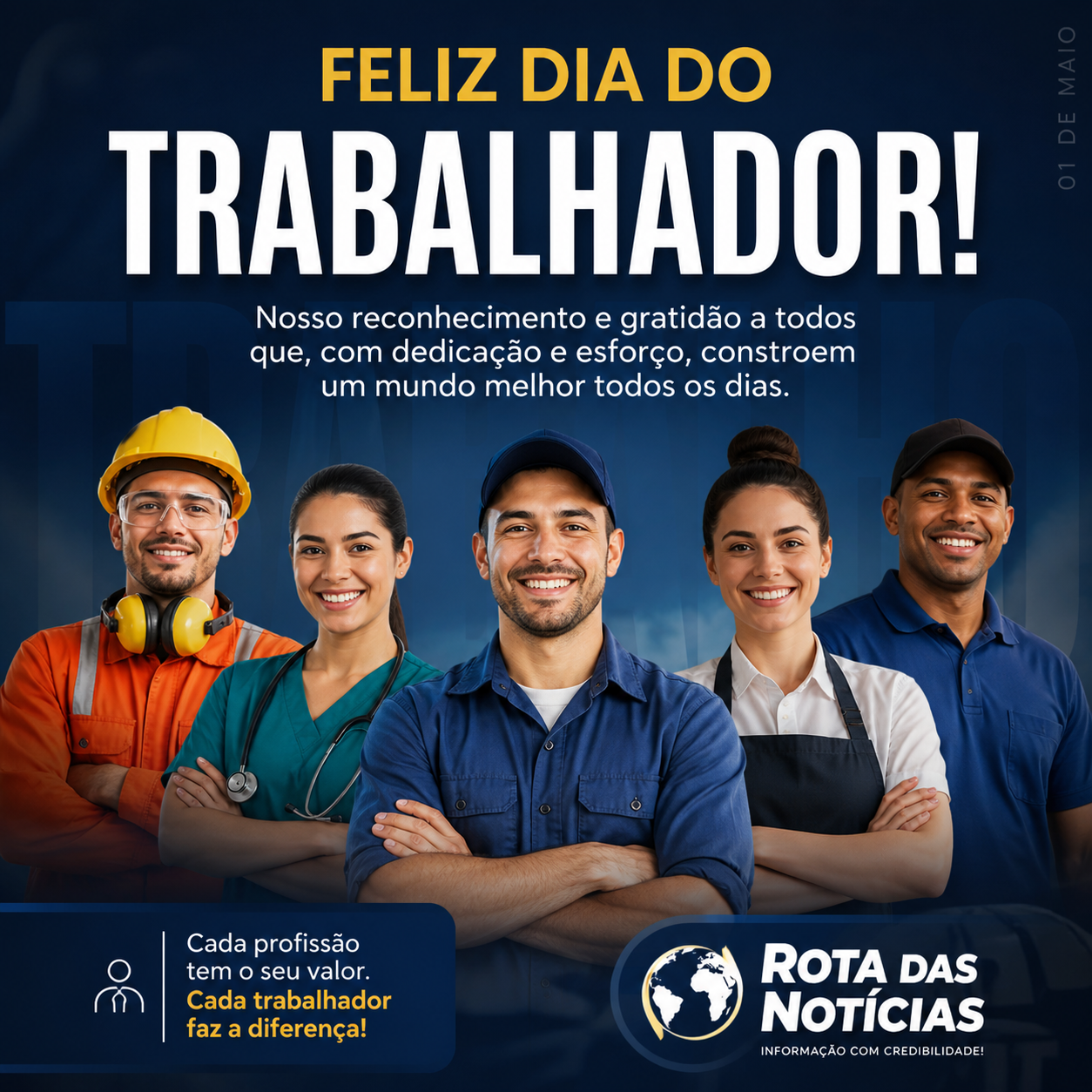 👏🇧🇷 Homenagem ao Dia do Trabalhador