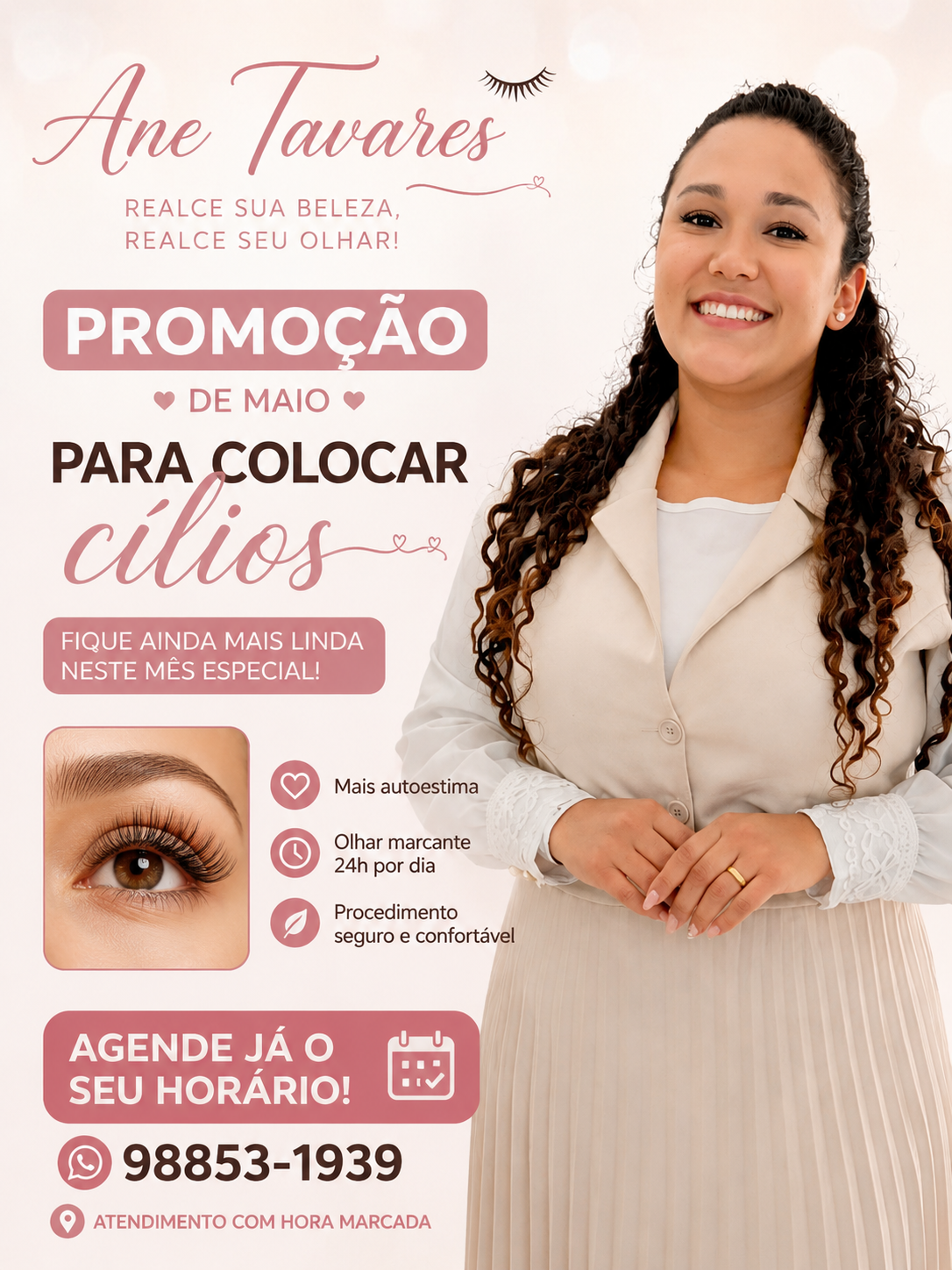 ✨ Sucesso em Ibaté e região, Ane Tavares está com as últimas vagas da promoção de maio! ✨