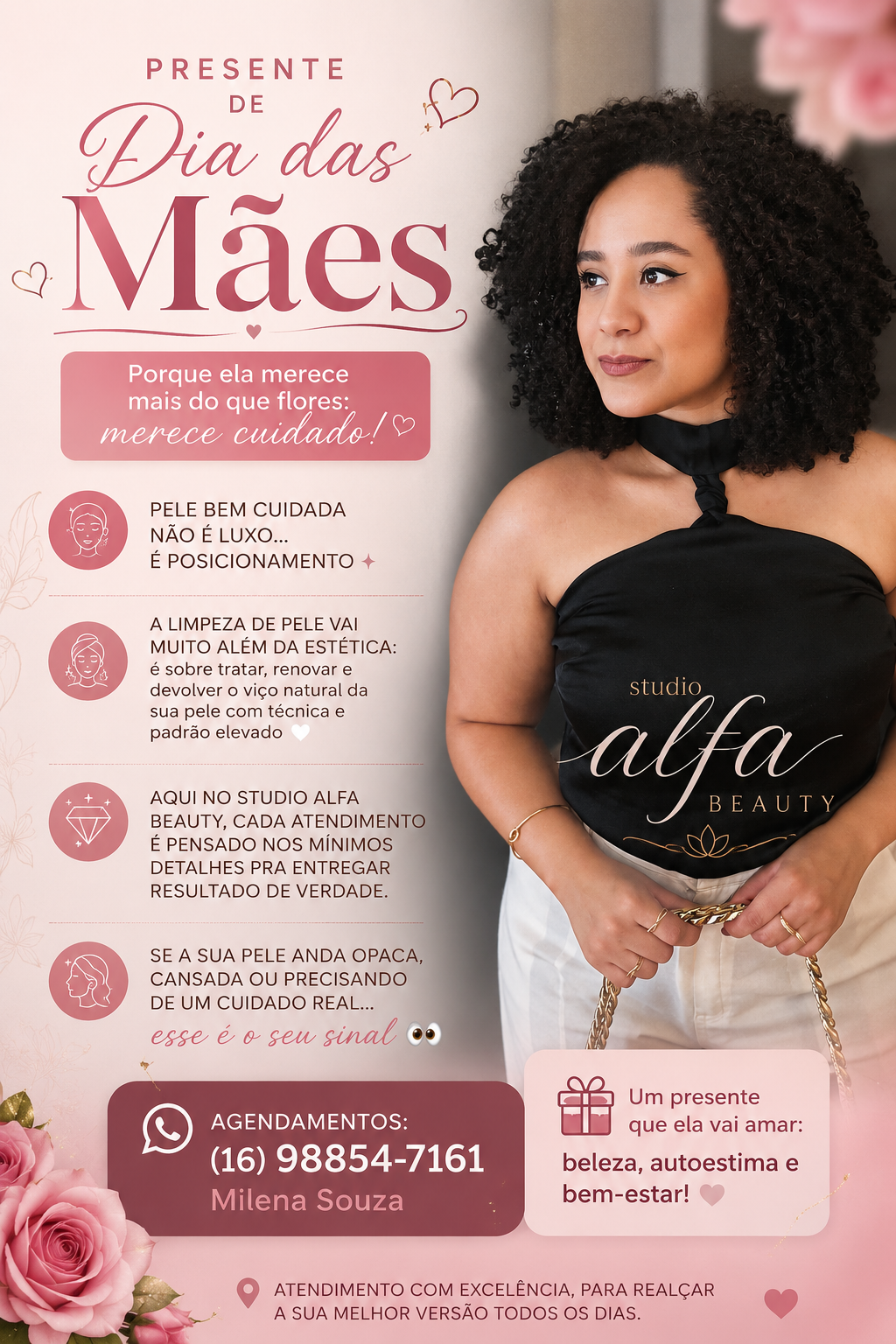 🌸✨ Neste Dia das Mães, presenteie com autoestima, cuidado e bem-estar ✨🌸