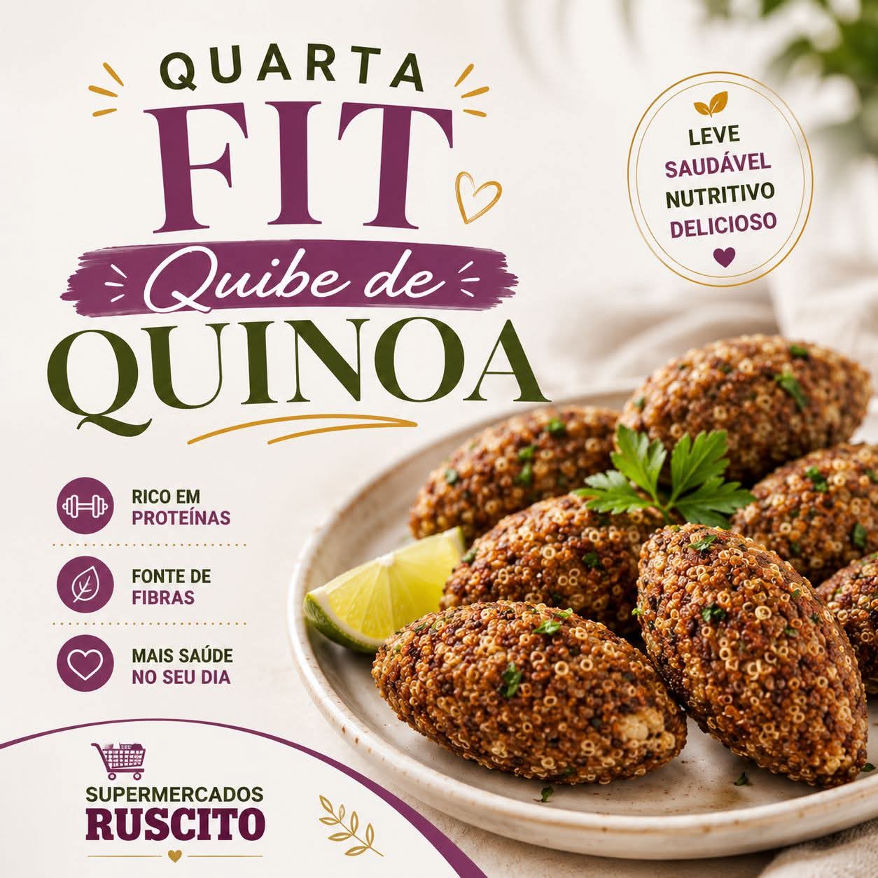 ✨ Quarta Fit é no Supermercados Ruscito ! ✨