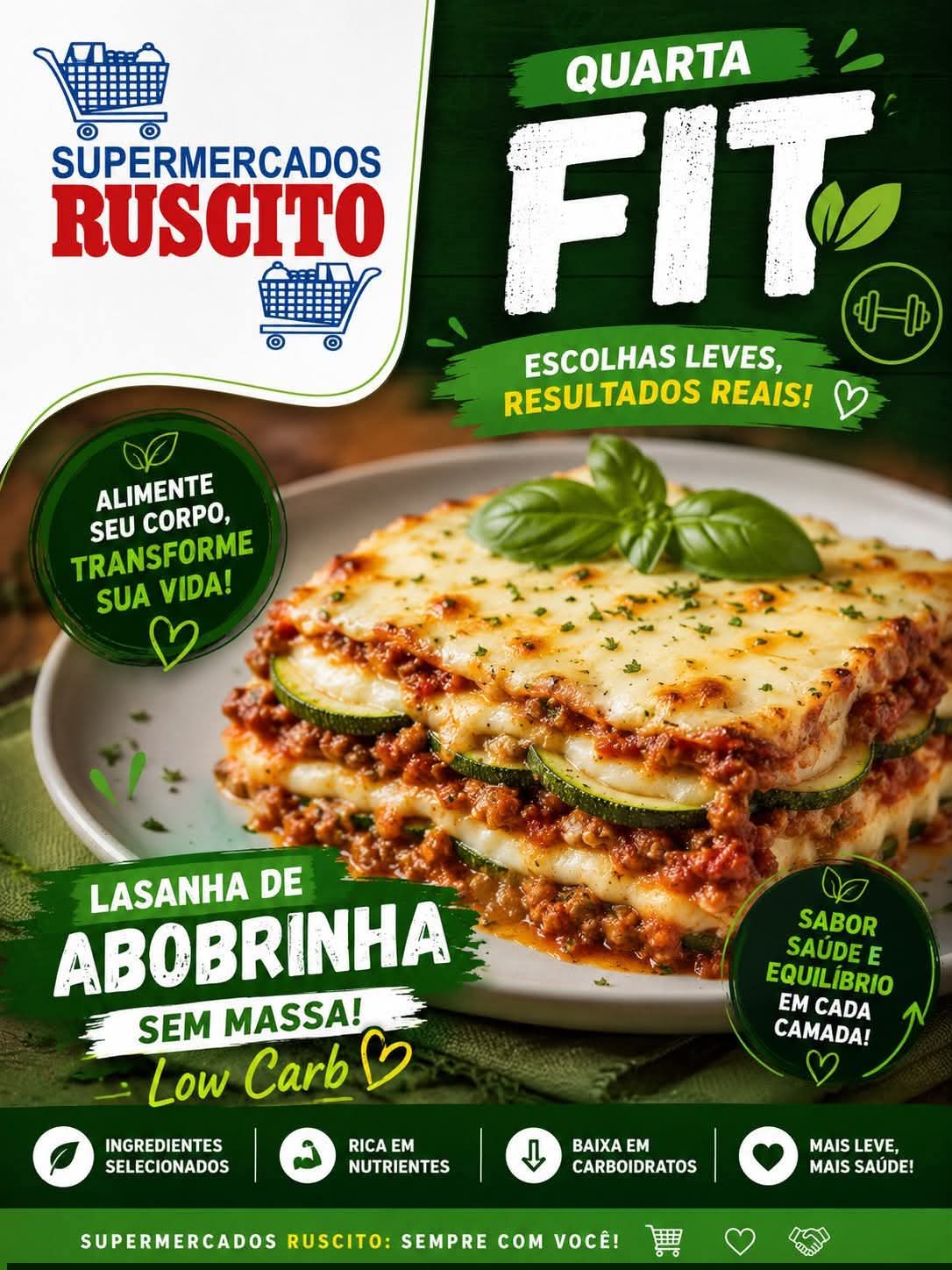 📌 Quarta Fit no Supermercados Ruscito !