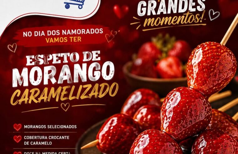 🍓❤️ Neste Dia dos Namorados, o Supermercados Ruscito preparou uma surpresa especial para deixar a data ainda mais doce e inesquecível!