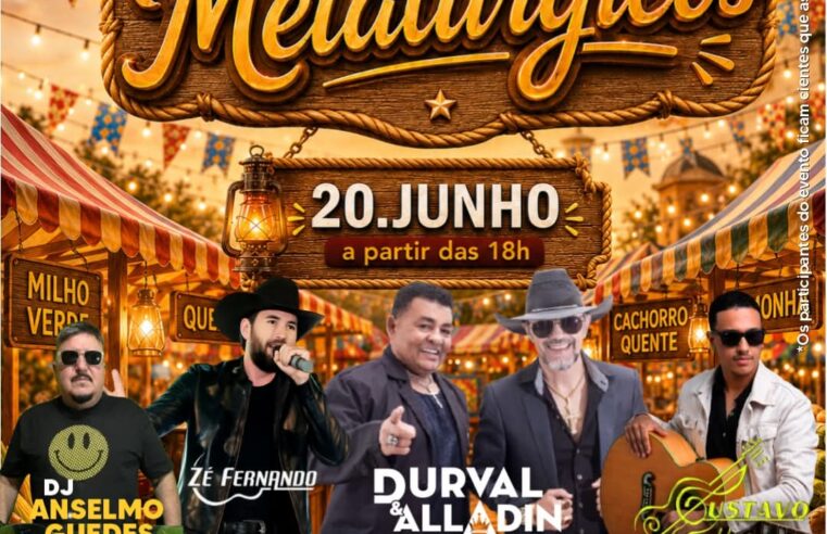 📌 Arraiá dos Metalúrgicos acontece neste sábado e promete noite de muita animação em São Carlos
