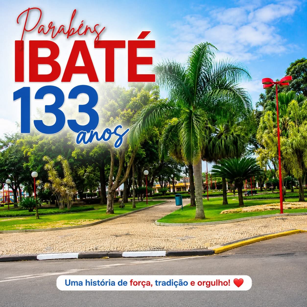 São 133 anos de história, tradição e desenvolvimento. Uma cidade que cresce sem perder suas raízes e o orgulho de sua gente.