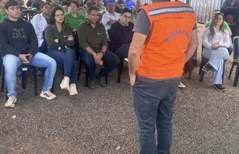 🚨 Defesa Civil de Ibaté promove palestra sobre prevenção e segurança em empresa do município