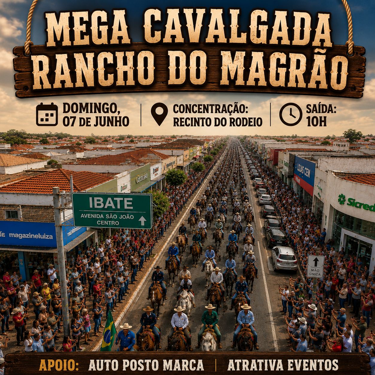 📢 MEGA CAVALGADA RANCHO DO MAGRÃO 🐎