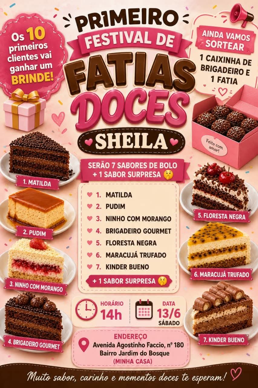 ⏳🍰 FALTA APENAS 1 DIA!