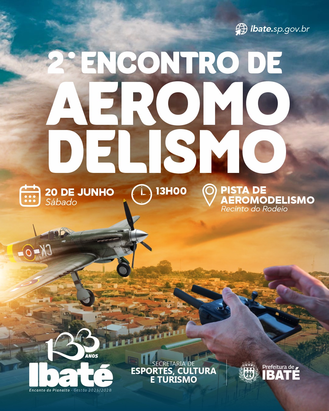 📌 2º Encontro de Aeromodelismo acontece neste sábado em Ibaté