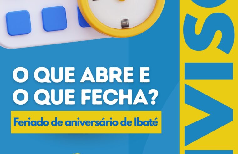 📢 Atenção, população de Ibaté!