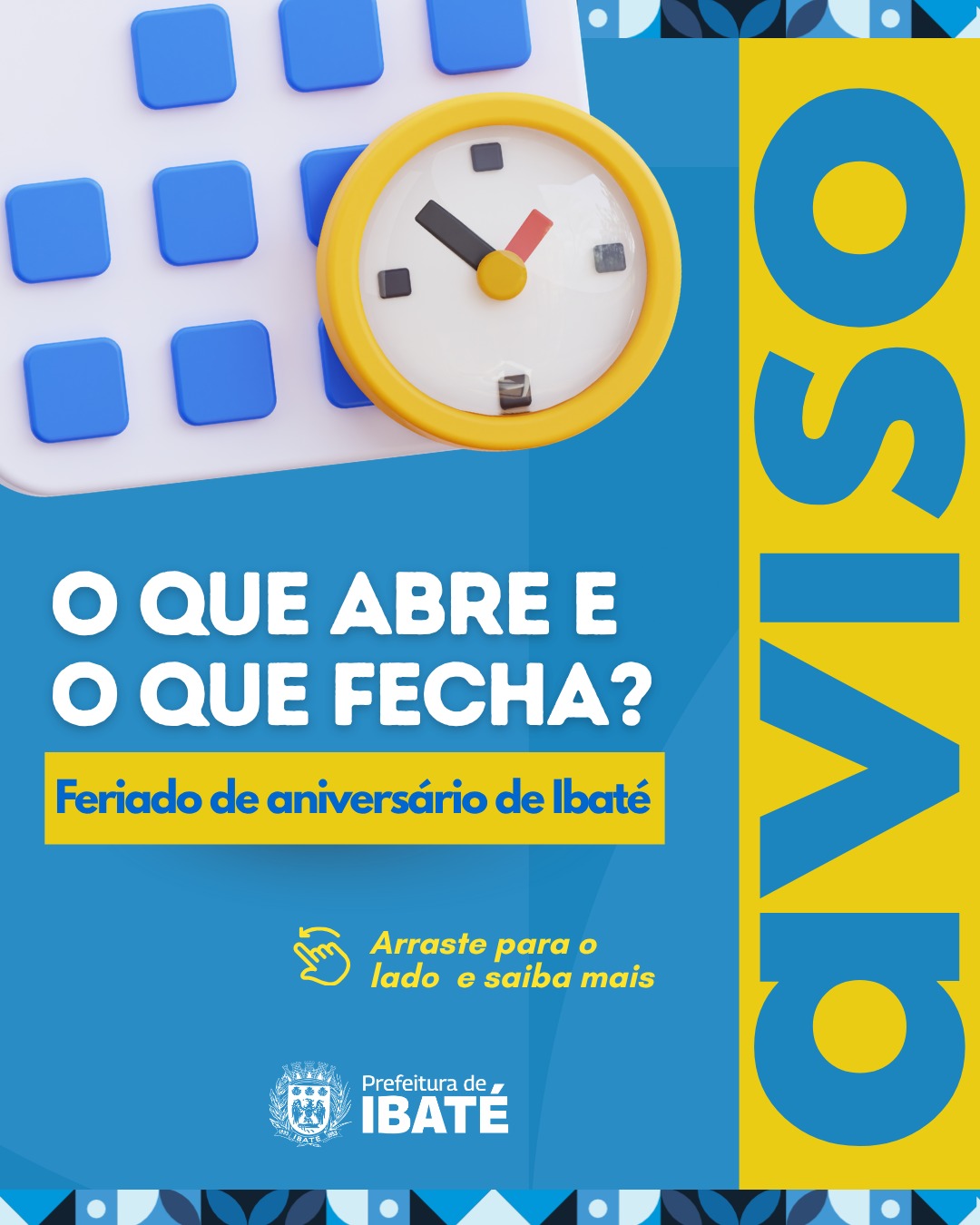 📢 Atenção, população de Ibaté!