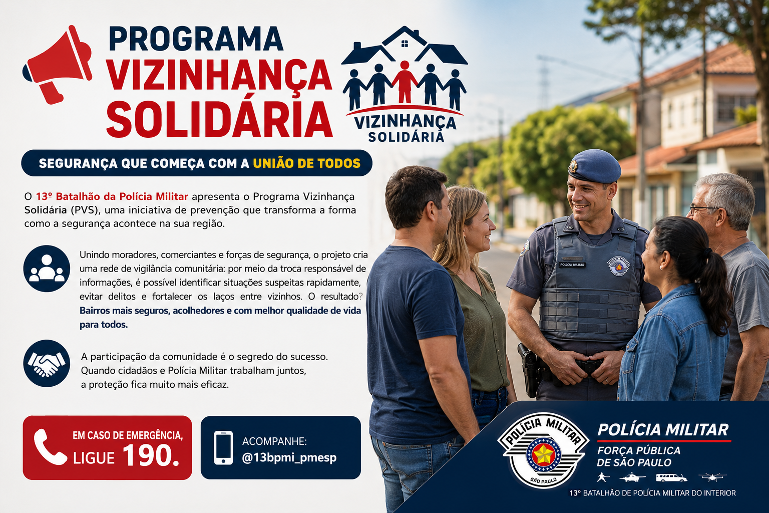 📢 Programa Vizinhança Solidária