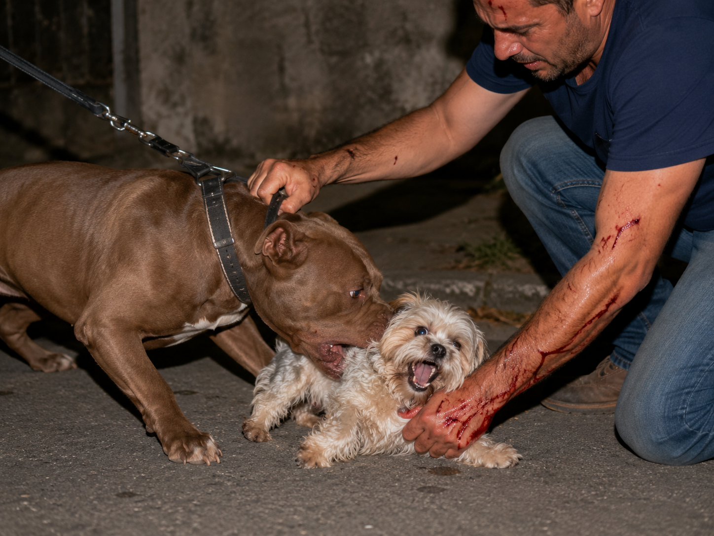🚨 Homem fica ferido ao tentar salvar cachorro de ataque de pitbull em Araraquara