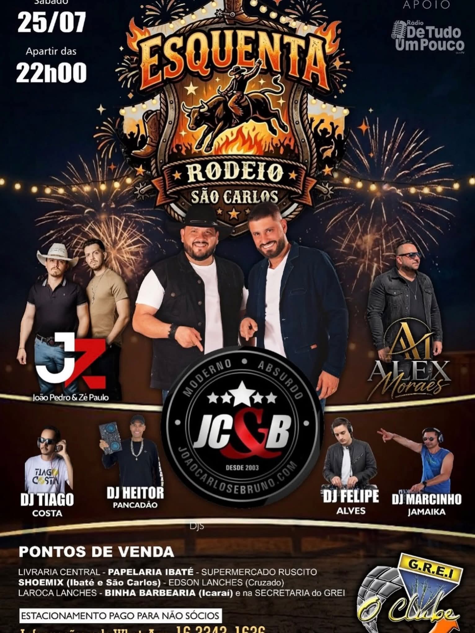 🤠🔥 O clima de rodeio já começou e o esquenta será no Baile do Grei!