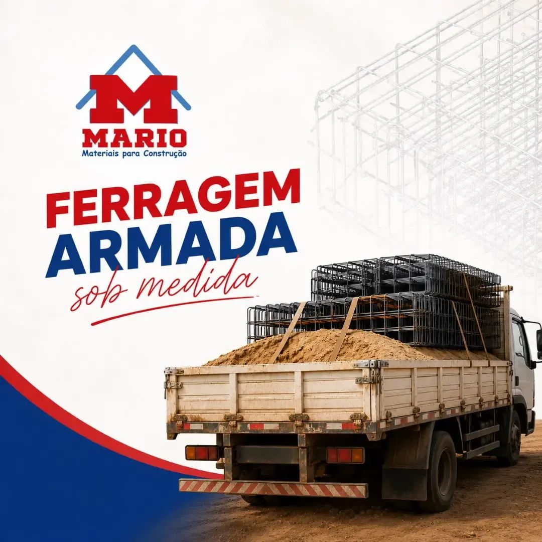 🔩🏗️ SÓ NO MÁRIO MATERIAIS DE CONSTRUÇÃO VOCÊ ENCONTRA FERRAGENS ARMADAS SOB MEDIDA PARA SUA OBRA!