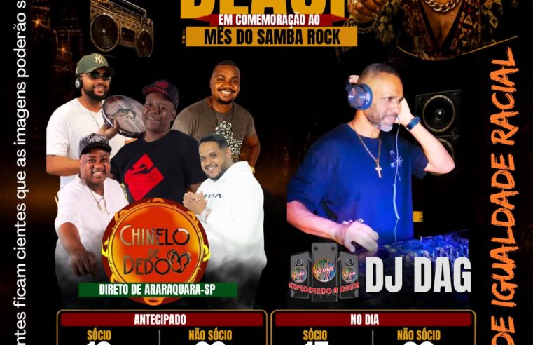 📌 O tradicional Baile Black chega à sua 7ª edição prometendo uma noite de muita música, dança e celebração da cultura negra no Clube do Sindicato dos Metalúrgicos de São Carlos e Ibaté .