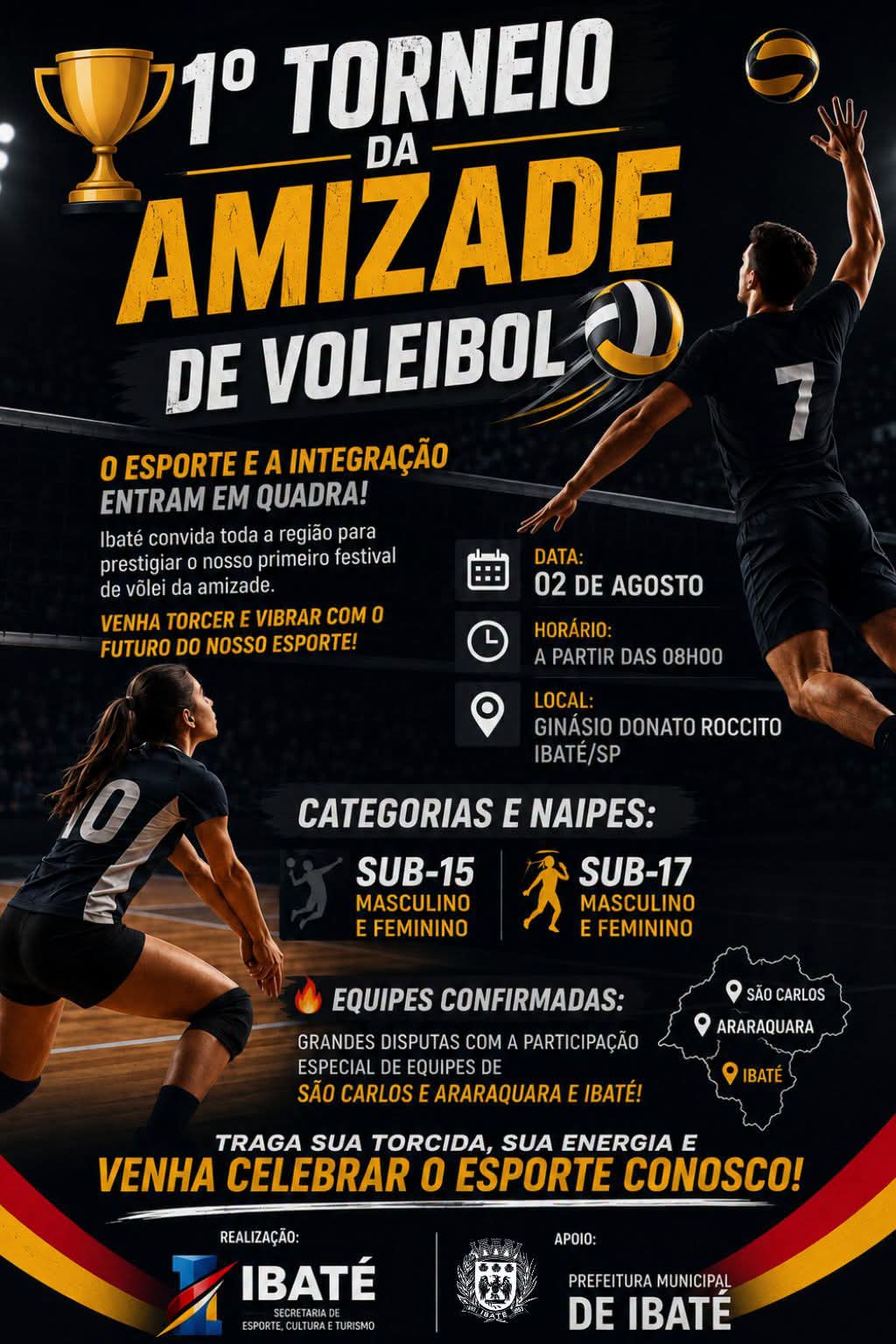 🏐🔥 Domingo é dia de prestigiar o esporte e torcer pelos talentos da nossa região!