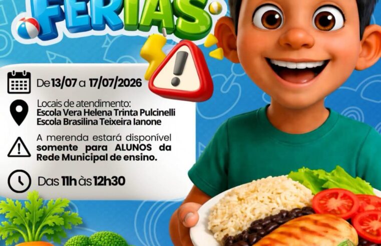 📌 Mesmo nas férias, cuidado continua: Prefeitura de Ibaté garante merenda escolar para alunos da rede municipal