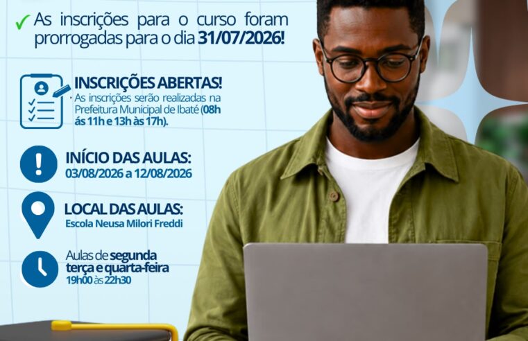 🚨 Atenção, Ibaté! Última chance para garantir sua vaga no curso gratuito de Inteligência Artificial!