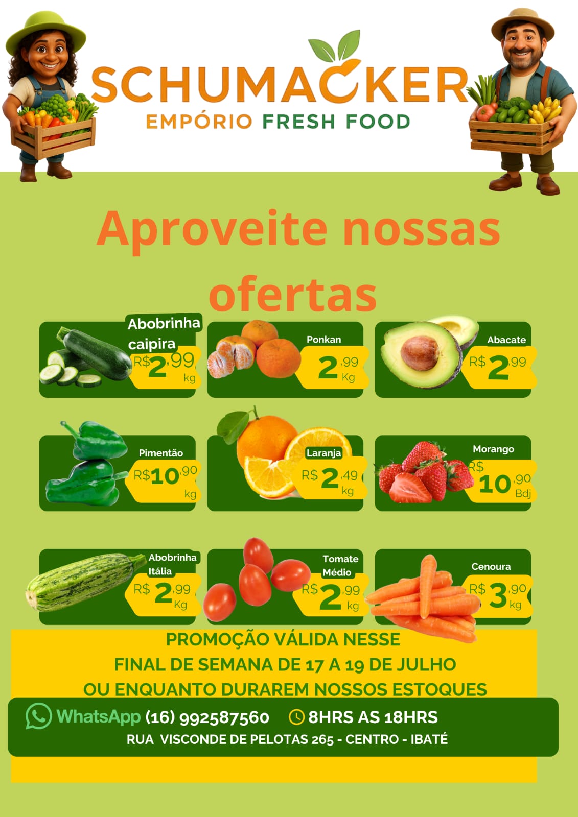 🥬🍓 SEXTOU! O EMPÓRIO SCHUMACHER FRESH FOOD ESTÁ LOTADO DE NOVIDADES E PRODUTOS FRESQUINHOS ESPERANDO POR VOCÊ!