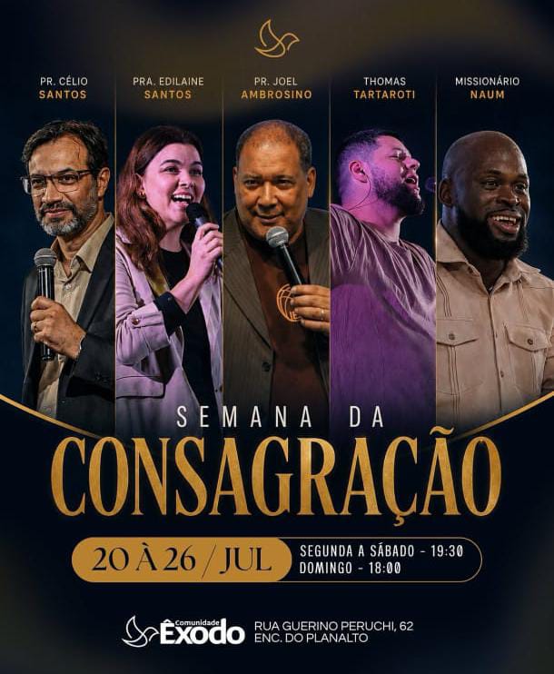 🙏 IBATÉ É CONVIDADA A VIVER UMA SEMANA DE RENOVO ESPIRITUAL!