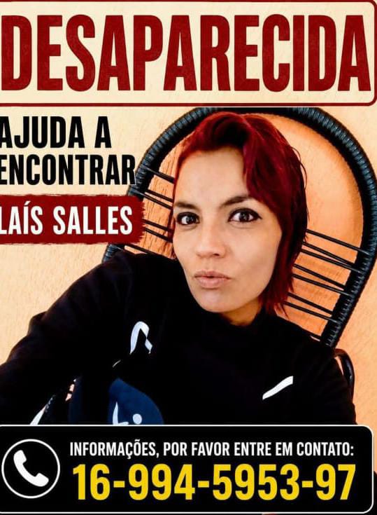 🚨 DESAPARECIDA: FAMÍLIA PEDE AJUDA URGENTE PARA ENCONTRAR LAÍS SALLES 🚨