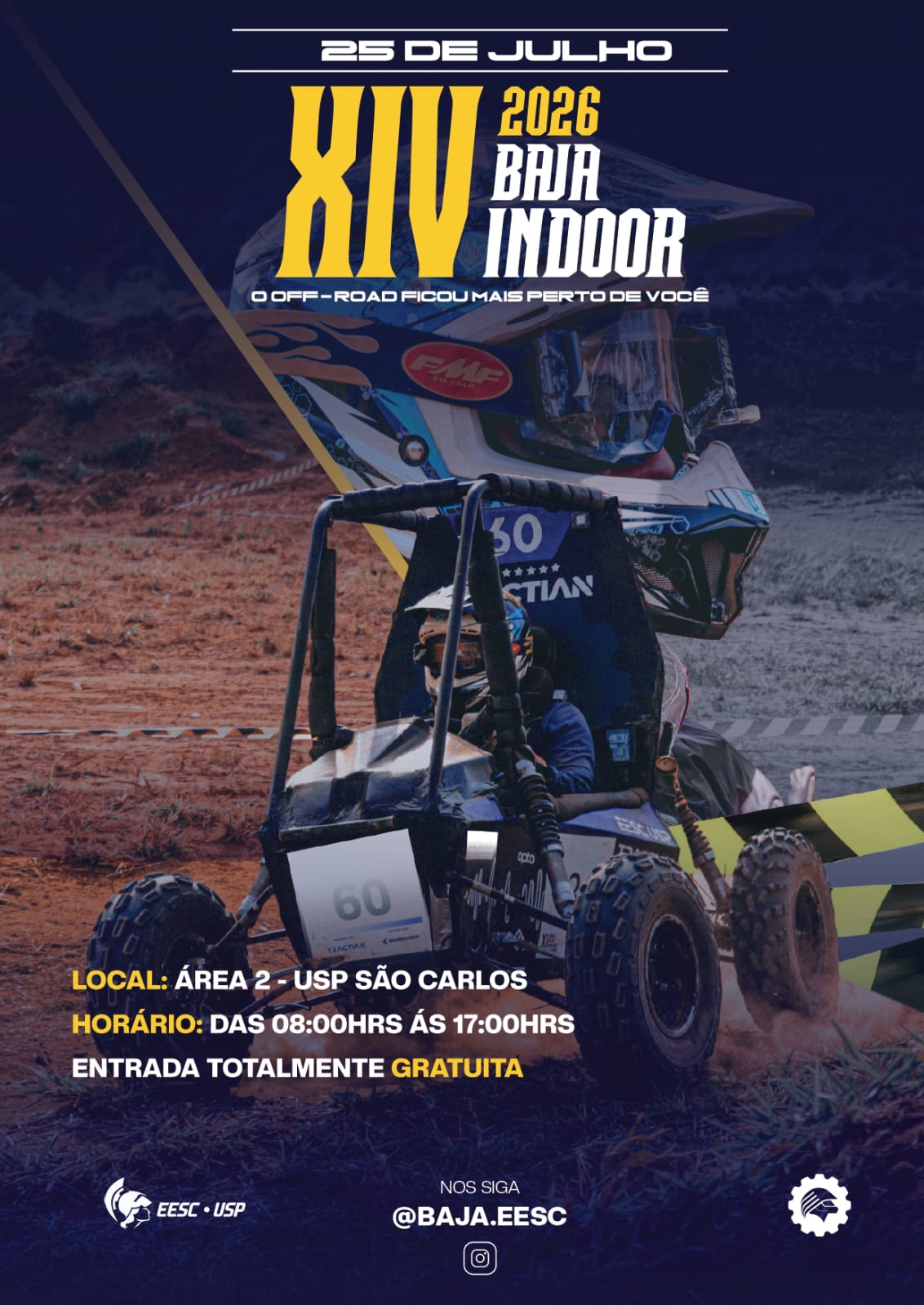 🏁 A velocidade vai tomar conta da USP São Carlos neste sábado!