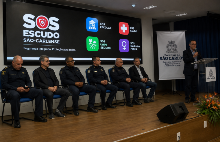 📱 São Carlos lança plataforma integrada de segurança com acionamento de emergência em tempo real