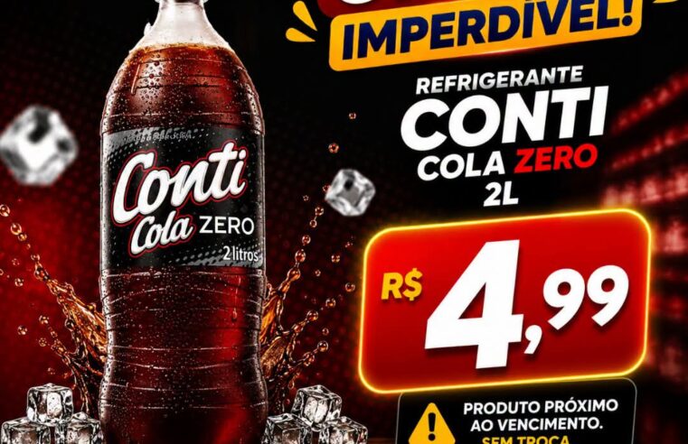 🥤 Supermercados Ruscito anuncia oferta especial de Refrigerante Conti Cola Zero 2L