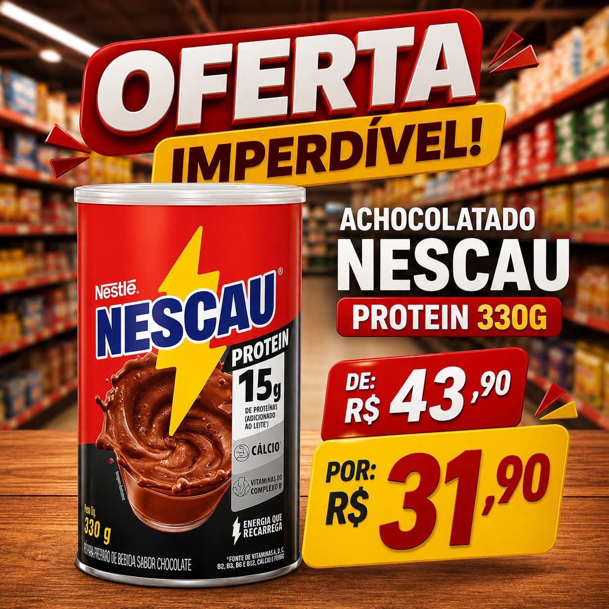🥤 OFERTA IMPERDÍVEL NO SUPERMERCADOS RUSCITO!