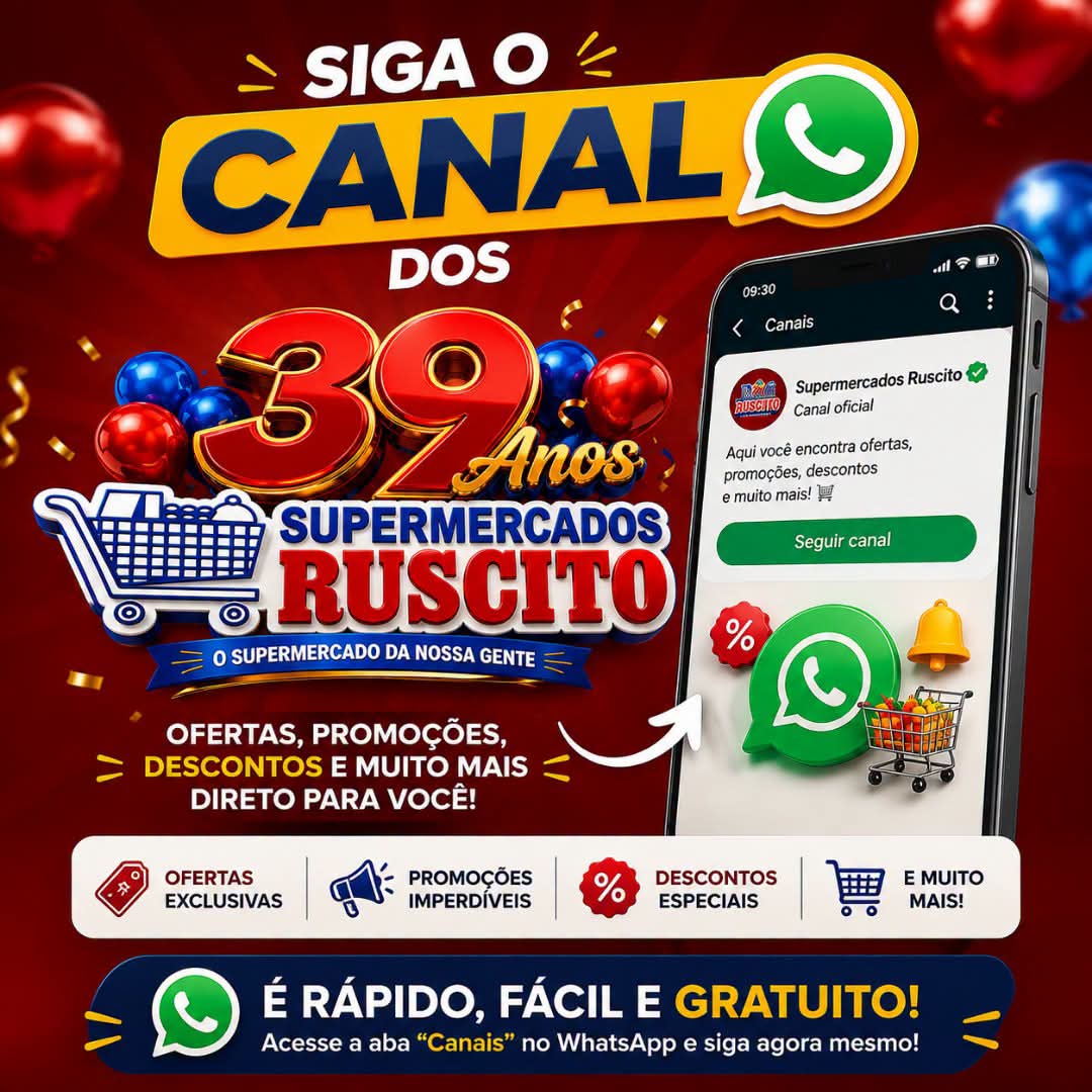 📢 TEM NOVIDADE NO RUSCITO! 🛒
