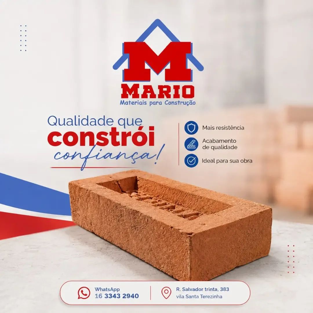 🧱 Qualidade que faz a diferença na sua obra! 🏠