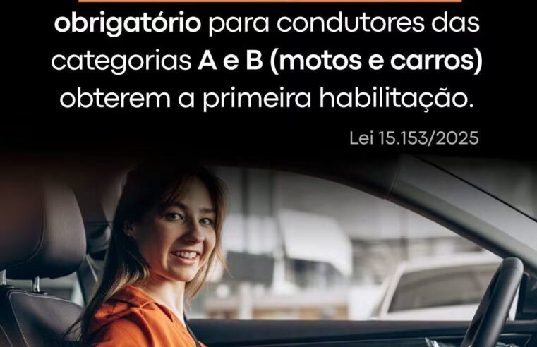 📌 Exame toxicológico passa a ser exigido para primeira habilitação nas categorias A e B