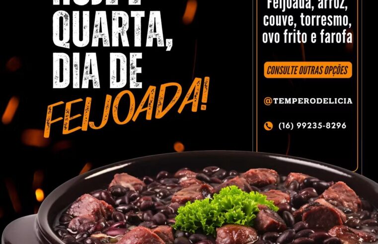 Quarta-feira combina com feijoada completa no Restaurante Tempero & Delícia! 😋