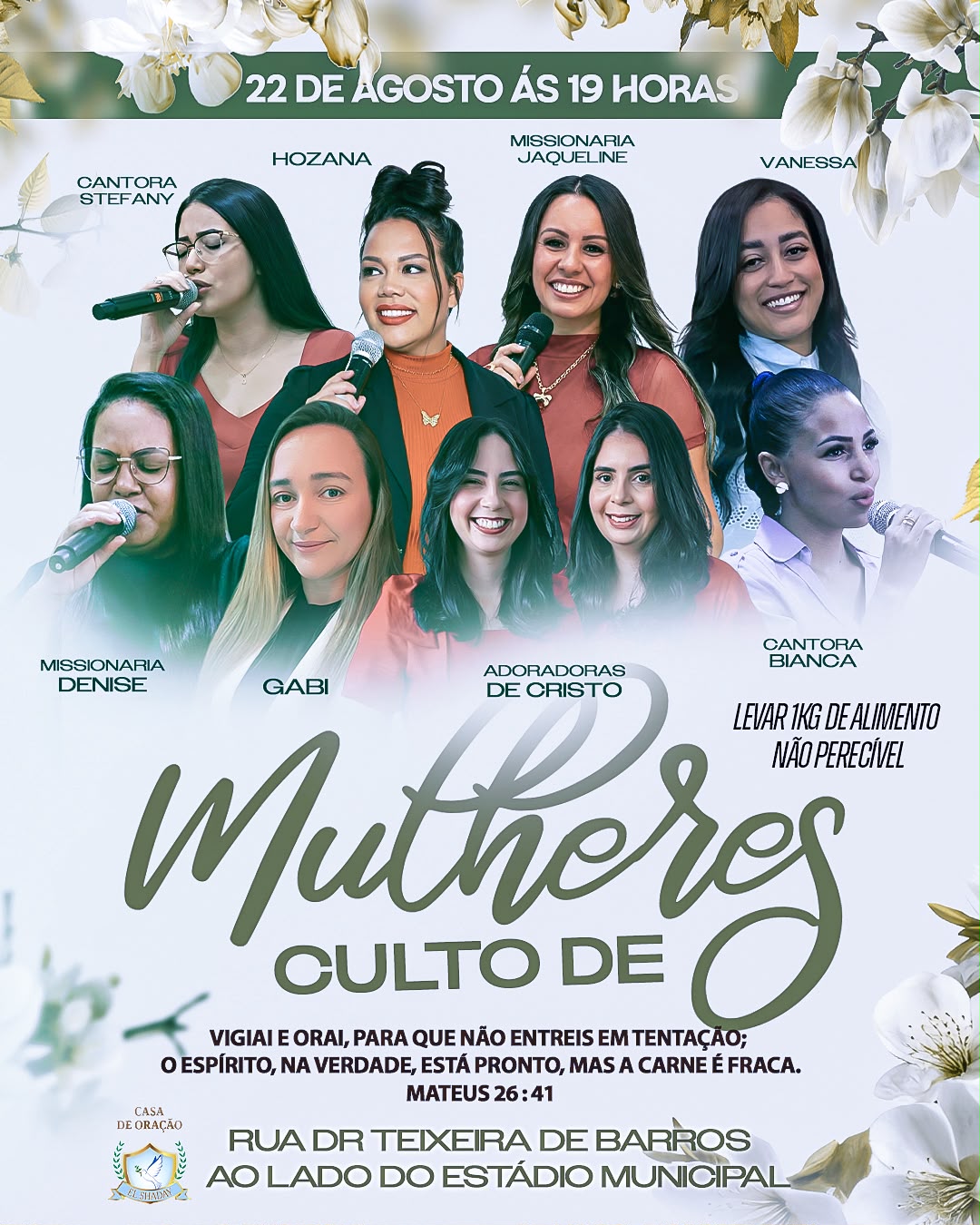 ✨ UMA NOITE DE CURA, TRANSFORMAÇÃO E RENOVAÇÃO PARA AS MULHERES DE IBATÉ E REGIÃO ✨